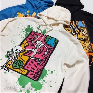 Mens Rebel Mind wool hoodies